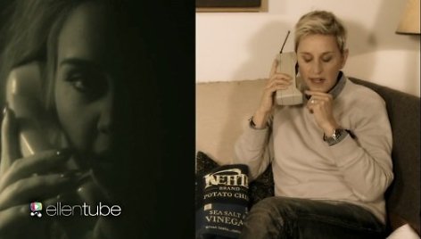 Adele ir Ellen DeGeneres