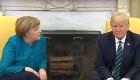 Angela Merkel ir Donaldas Trumpas