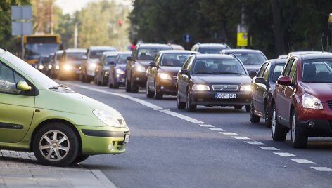 Transporto spūstys Vilniuje