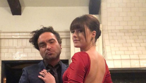 Johnny Galecki ir Alaina Meyer