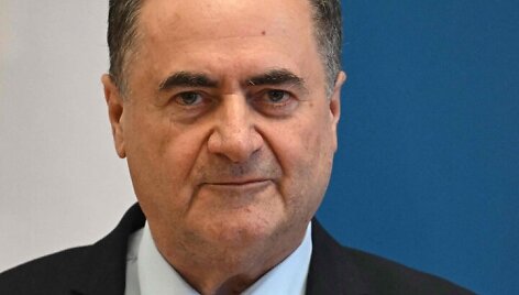 Izraelio gynybos ministras Israelis Katzas / ATTILA KISBENEDEK / AFP