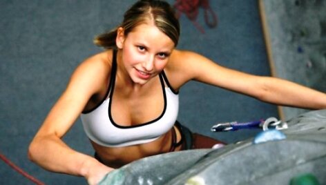 Laipiotoja olomis Lucie Hrozova