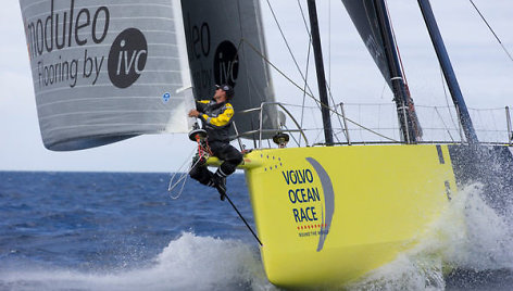 Rokas Milevičius ir „Brunel“ komanda „Volvo Ocean Race“ lenktynėse