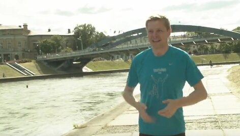 Remigijus &Scaron;ima&scaron;ius bėgioja