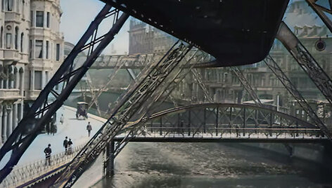 &bdquo;Skraidantis traukinys&ldquo; (&bdquo;Wuppertal Schwebebahn&ldquo;)