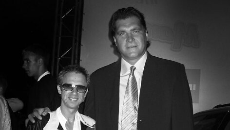 Linas Adomaitis ir Arvydas Sabonis 2004-aisiais