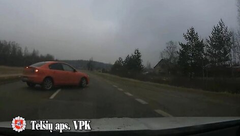Apsvaigęs vairuotojas bandė sprukti.