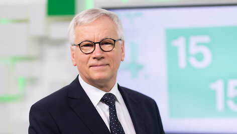 Finansų ministras R. &Scaron;adžius 15min studijoje