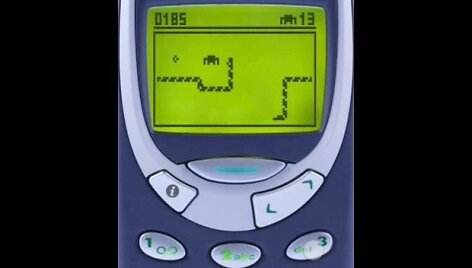 &bdquo;Gyvatėlės&ldquo; žaidimas &bdquo;Nokia 3310&ldquo; telefone