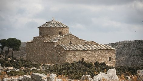 Bizantinė Hagia Kyriaki bažnyčia Graikijoje