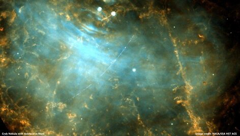 Krabo ūko fone užfiksuotas asteroidas 2001 SE101