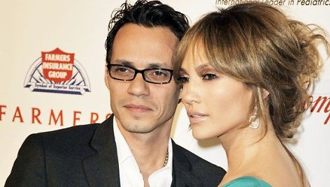 Jennifer Lopez su vyru Marcu Anthony