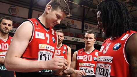 &bdquo;Lietuvos ryto&ldquo; krep&scaron;ininkai daužė margučius