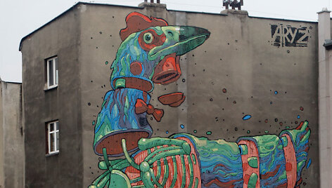  &bdquo;Vilnius Street Art&ldquo; dalyvausiančio Aryz darbai