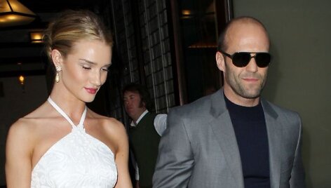Jasonas Stathamas ir Rosie Huntington-Whiteley