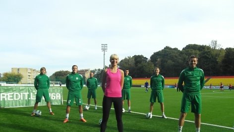 „Žalgirio“ futbolo komandos treniruotė