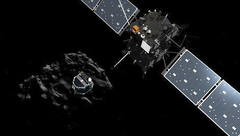 Kosminio zondo „Rosetta“ ir apratao „Philae“ atsiskyrimas