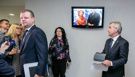 Saulius Skvernelis ir Viktoras Pranckietis