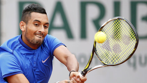 &bdquo;Roland Garros&ldquo; starte &ndash; Nicko Kyrgioso pergalė