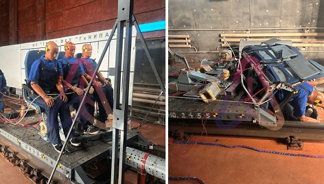 Rusijoje gaminamos lėktuvų sėdynės neatlaikė bandymų: smūgio metu perlaužia keleivį per pusę