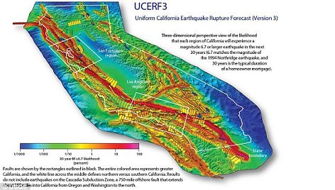 Trečioji suvienodinta Kalifornijos Žemės drebėjimų prognozę