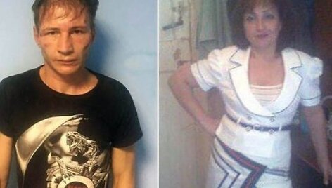 Kanibalų pora Dmitrijus Bak&scaron;ejevas ir jo žmona Natalija