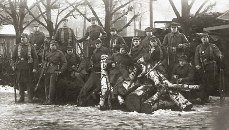 Klaipėdos krašto savanorių armijos kariai. Klaipėda, 1923 m.