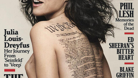 Julia Louis-Dreyfus ant &bdquo;Rolling Stone&ldquo; vir&scaron;elio (2014 m. rugpjūtis)