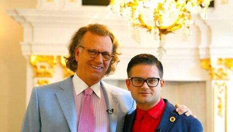 Andre Rieu su laidos &bdquo;Gyvenimas&ldquo; vedėju Edvardu Žičkumi 