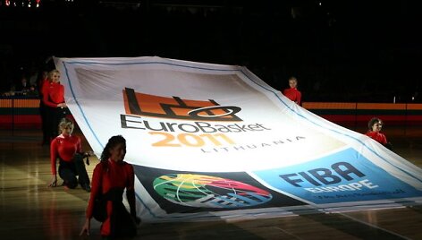 2011 metų Europos vyrų krep&scaron;inio čempionato logotipas