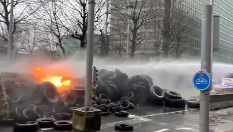 Briuselyje protestuoja ūkininkai