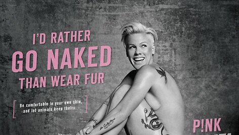 Pink PETA reklamoje