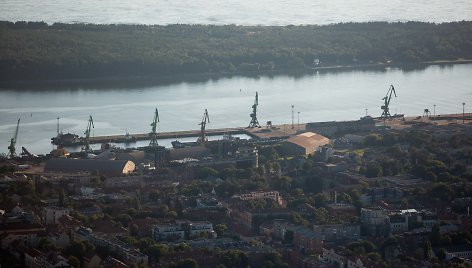 Skrydis oro balionu virš Klaipėdos apylinkių