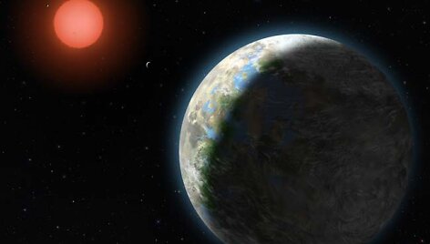 &bdquo;Gliese 581 b" planeta, viena i&scaron; &scaron;e&scaron;ių žvaigždės &bdquo;Gliese 581" planetų. Lindy Elkins-Tanton ir jos kolegų sukurti modeliai verčia daryti i&scaron;vadą, kad jeigu planeta pasižymi uolėtu pavir&scaron;iumi, joje prakti&scaron;kai i&scaron; karto po planetos atsiradimo susiformuodavo nedidelis vandenynas.