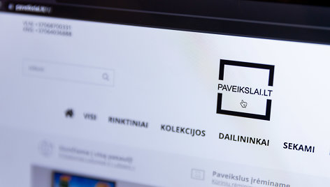 Internetinis puslapis Paveikslai.lt