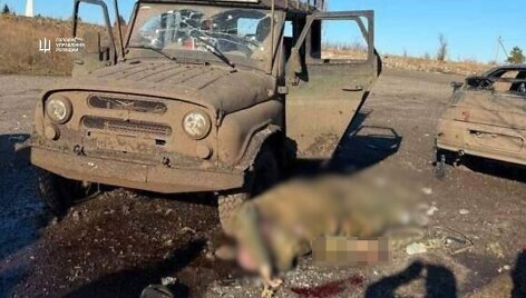 Ukrainos žvalgyba likvidavo tris auk&scaron;tus rusų karininkus ir jų automobilius