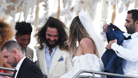 Heidi Klum ir Tomo Kaulitzo vestuvių akimirka