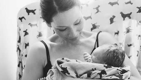 Lucy Liu su sūnumi Rockwellu