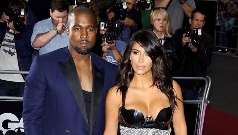 Kim Kardashian ir Kanye Westas