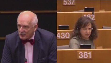 Januszas Korwinas-Mikke ir Iratxe Garcia-Perez