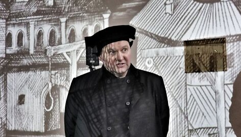 Akimirka i&scaron; koliažinės operos &bdquo;Mažvydas&ldquo; repeticijos