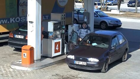 Užfiksuotas įtariamasis