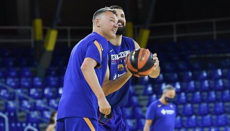 &Scaron;arūnas Jasikevičius ir Nikola Mirotičius
