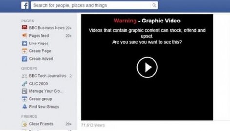 &bdquo;Facebook&ldquo; įspės vartotojus apie &scaron;oką galinčius kelti vaizdus