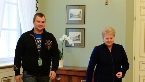 D.Grybauskaitė ir D.Bulatovas