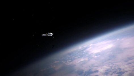 Raketos &bdquo;Falcon Heavy&ldquo; vizualizacija