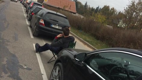 Eismo spūstis norint įvažiuoti į Jonavą