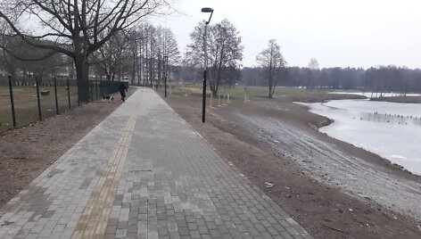 Žmonės skundžiasi, kad naujasis Zumpės takas apdergtas &scaron;unų