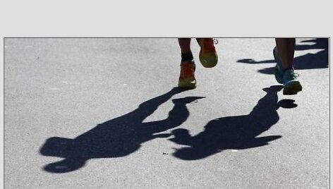 Maratono bėgime pasitaiko kuriozų.