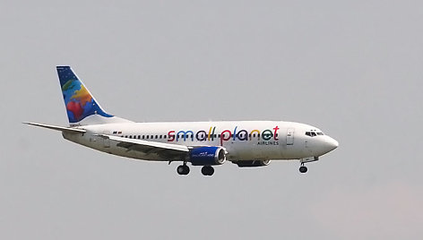 „Small Planet Airlines“ orlaivis leidžiasi Vilniaus oro uoste